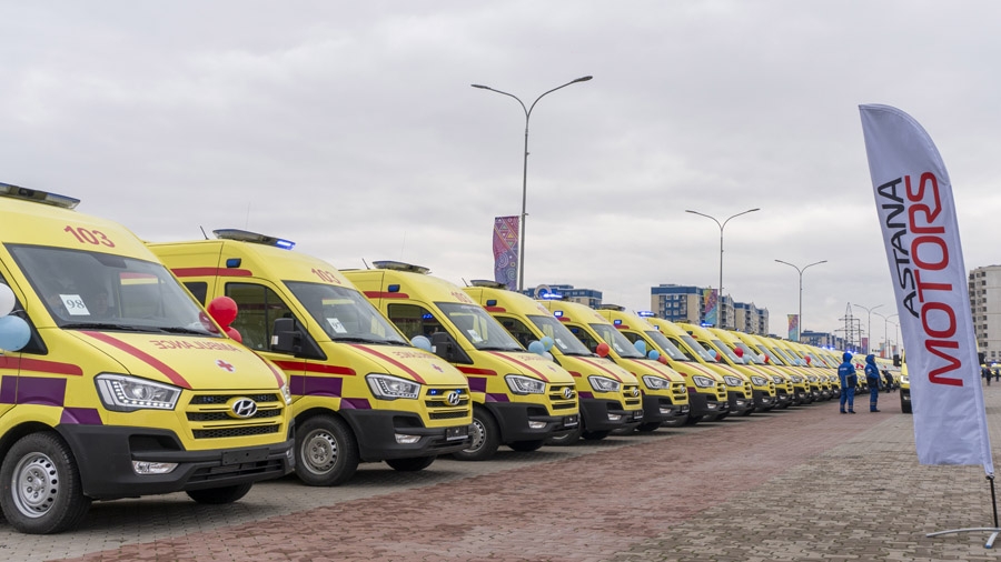 ШЫМКЕНТКЕ 100 ЖАҢА ЖЕДЕЛ ЖӘРДЕМ МАШИНАЛАРЫ КЕЛДІ